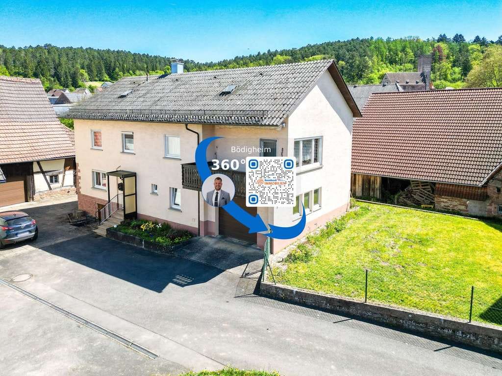 Immobilie in Buchen (Odenwald) - Wohnhaus mit Nebengebäude im malerischen Buchen-Bödigheim! - Bild 0