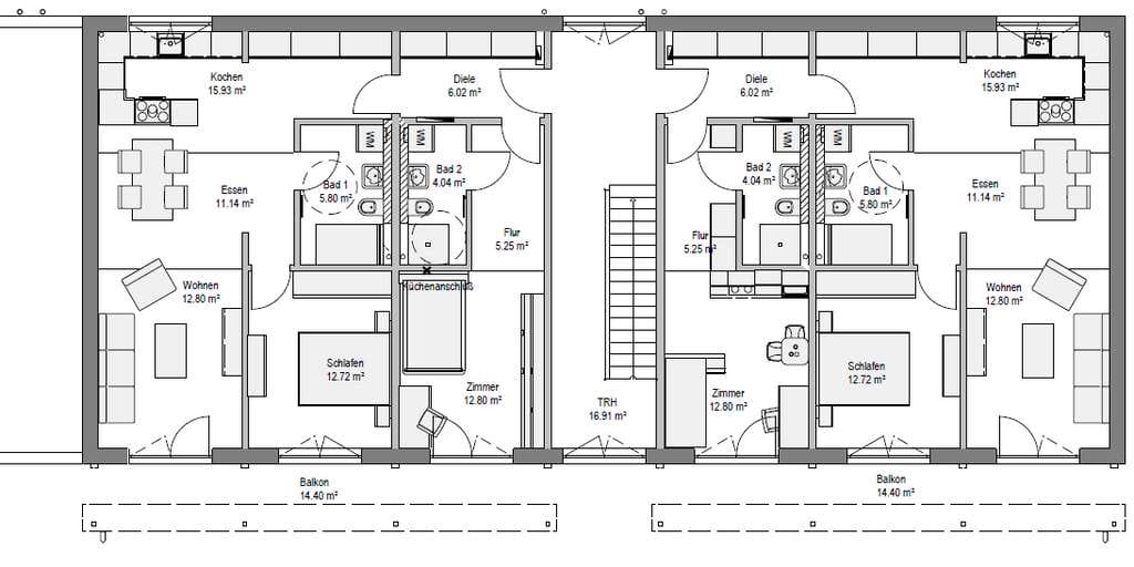 Immobilie in Wolkenstein - Top Kapitalanlage: Mehrfamilienhaus in Wolkenstein - Effizenzhaus 40 QNG - Bild 2