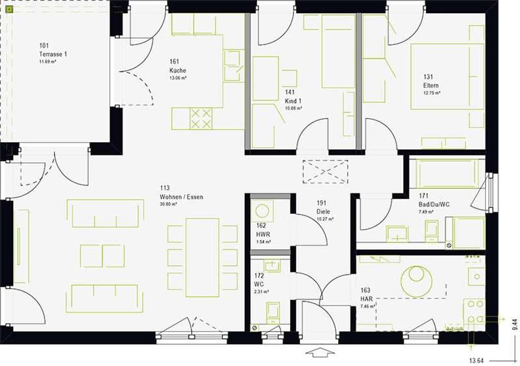 Immobilie in Klostermansfeld - Bungalow für Genießer mit Grundstück. Schicken sie ihrem Vermieter den letzten Gruß! - Bild 2