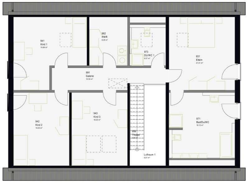 Immobilie in Jossgrund - Das FamilyStyle 26.01 S: 265 m², vier Schlafzimmer, 22-m²-Bad - Großfamilien-Format - Bild 2