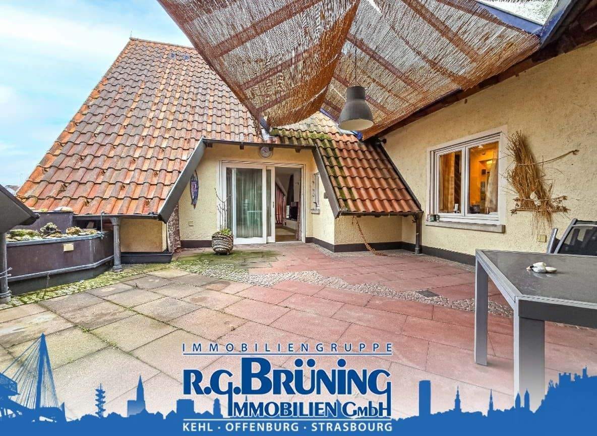 Immobilie in Appenweier - Maisonettewohnung mit Kachelofen & offenem Kamin in Appenweier - Bild 0