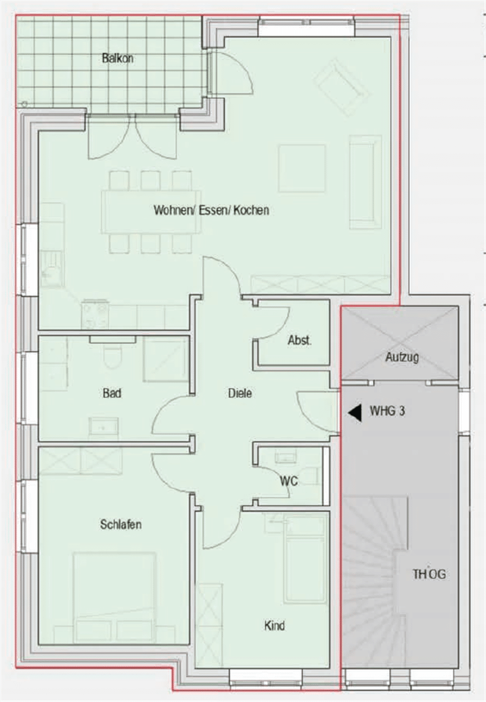 Immobilie in Marienhafe - Marienhafe: Moderne Eigentumswohnungen im Obergeschoß (Neubau) - Bild 2
