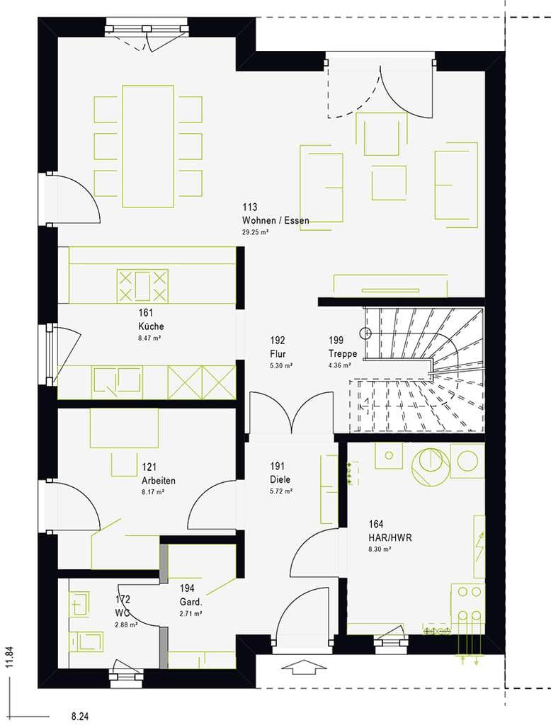 Immobilie in Adenbüttel - Gestalte was Deins ist! Freie Grundrissgestaltung ist inklusive, Jetzt bauen mit Massa Haus - Bild 4