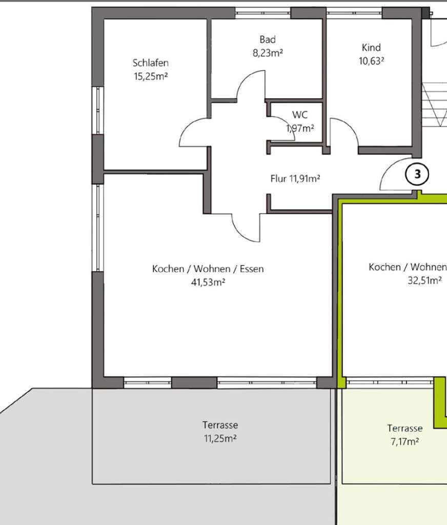 Immobilie in Altusried - Großzügige 3-Zimmer-Erdgeschosswohnung mit Südwest-Terrasse und schönem Garten - Bild 4