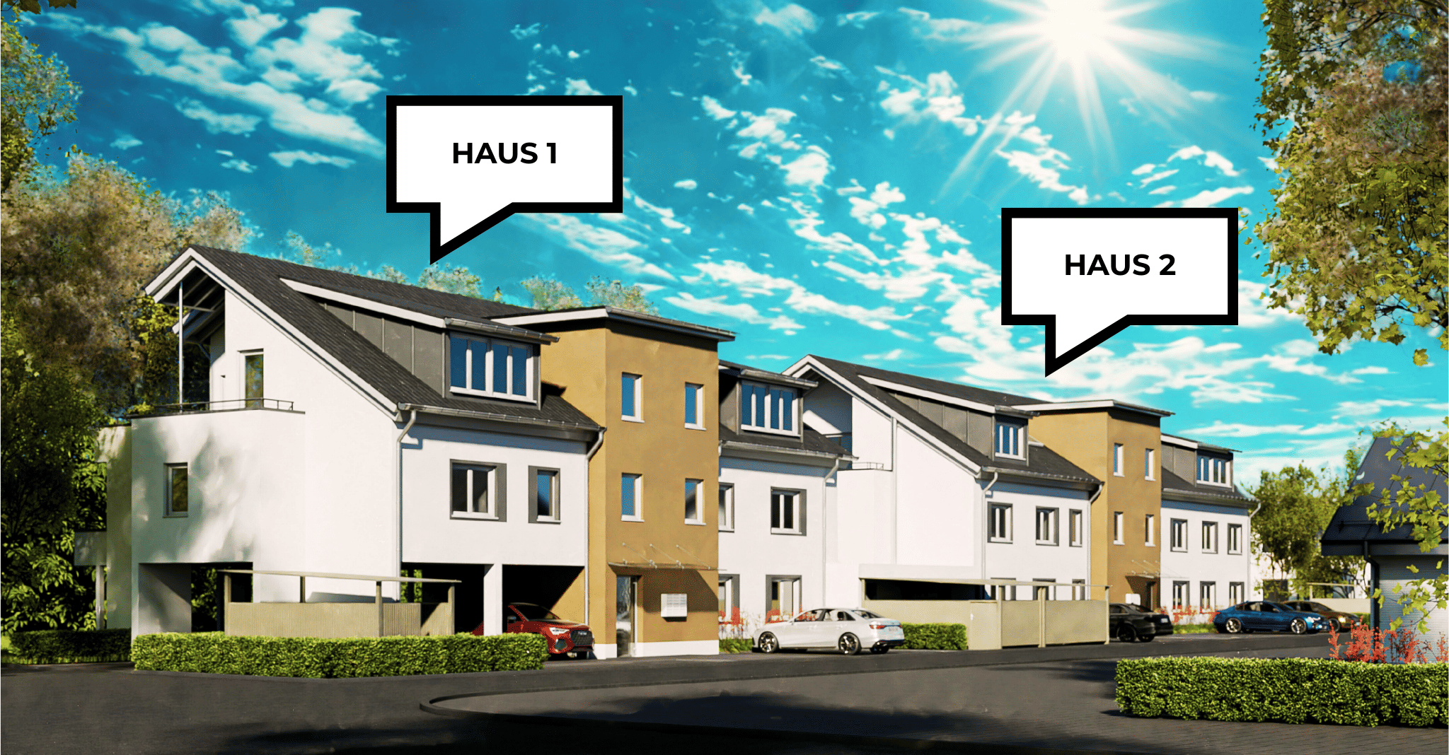 Immobilie in Meißenheim - NEUBAU * 5% degressive Abschreibung * 2-Zimmer-Wohnung im OG mit Südbalkon * 57,95 qm - Bild 0