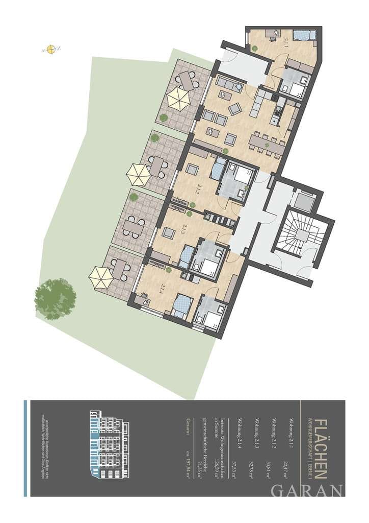 Immobilie in Gailingen am Hochrhein - Pflegeplatz schon heute sichern - 1 Zi.-Pflegeappartement in Gailingen (LK Konstanz/Bodenseeregion) - Bild 2