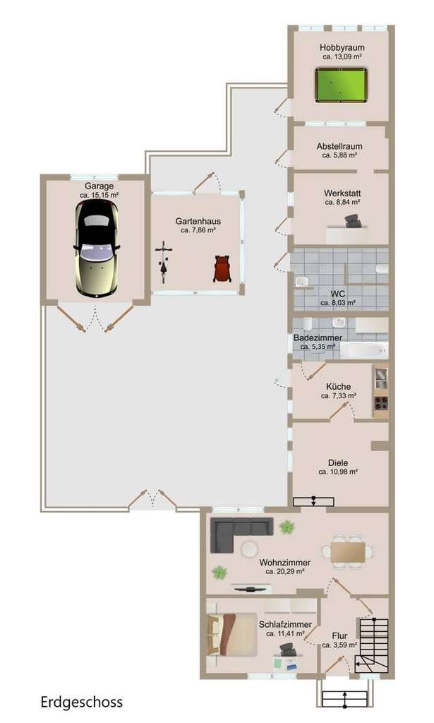 Immobilie in Bitterfeld-Wolfen - Ihr Hausprojekt in Wolfen: 586 m² Grundstück, Nebengebäude, Garage & Dachbodenreserve - Bild 1