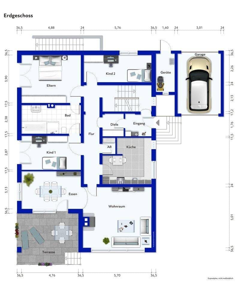 Immobilie in Steinach - Viel Platz für die ganze Familie - gepflegtes Einfamilienhaus mit Einliegerwohnung und Wohlfühlgarten - Bild 1
