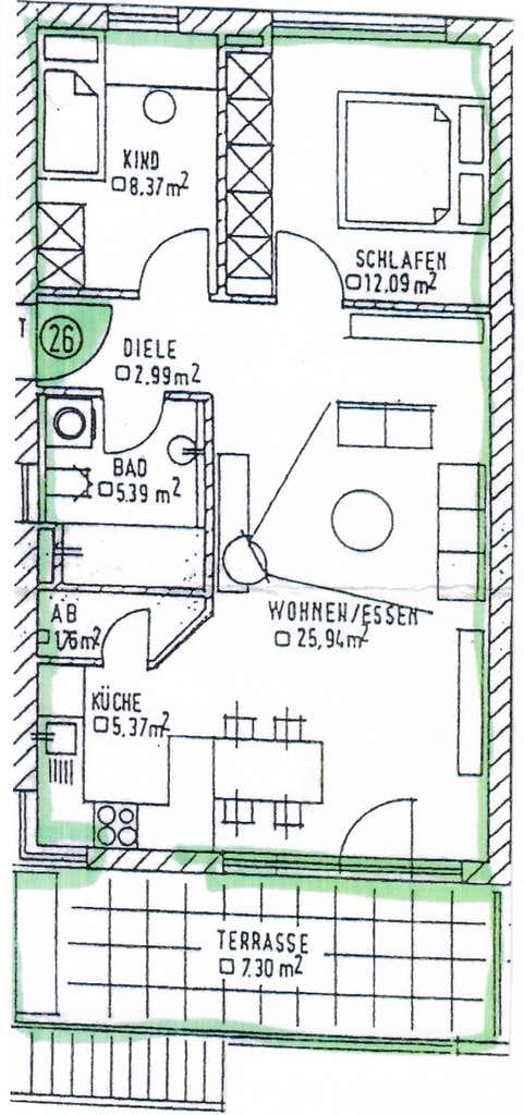 Immobilie in Burkhardtsdorf - 3-Raum-Eigentumswohnung in ruhiger Lage - Bild 1