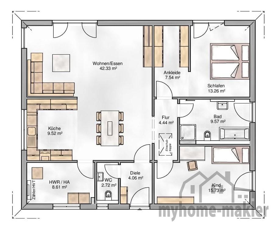 Immobilie in Colmberg - Provisionsfrei vom Bauträger: Altersvorsorge mit Sofortnutzen - Barrierefreier Massivhausbungalow - Bild 3