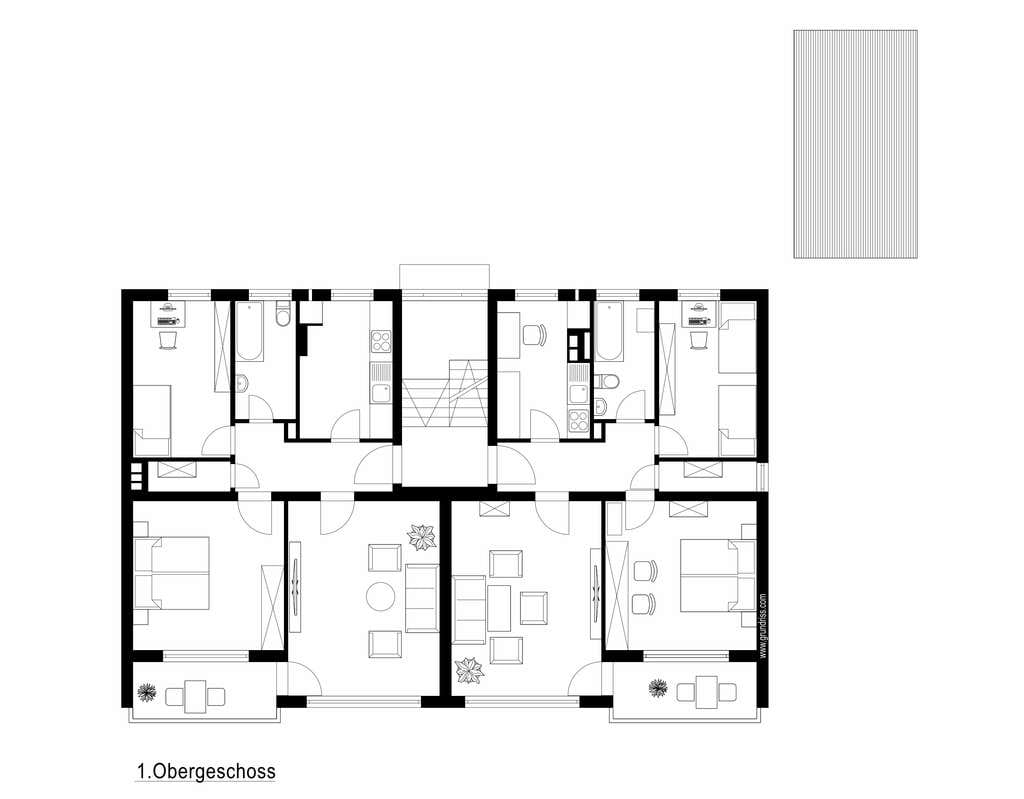 Immobilie in Schwaig bei Nürnberg - Viel Platz für Familie und Gemeinschaft – Attraktives 5 Familienhaus in Schwaig - Bild 4