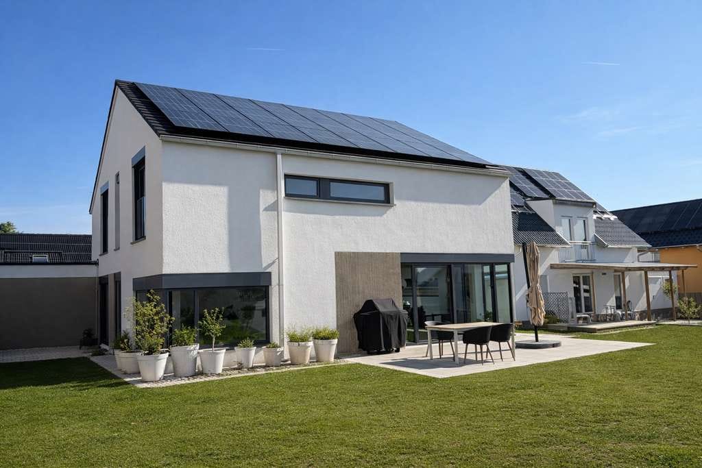 Immobilie in Großerlach - Design-Architektenhaus mit 11 kWp PV & Wärmepumpe – 200 m² Wohnkomfort auf Top-Niveau - Bild 1
