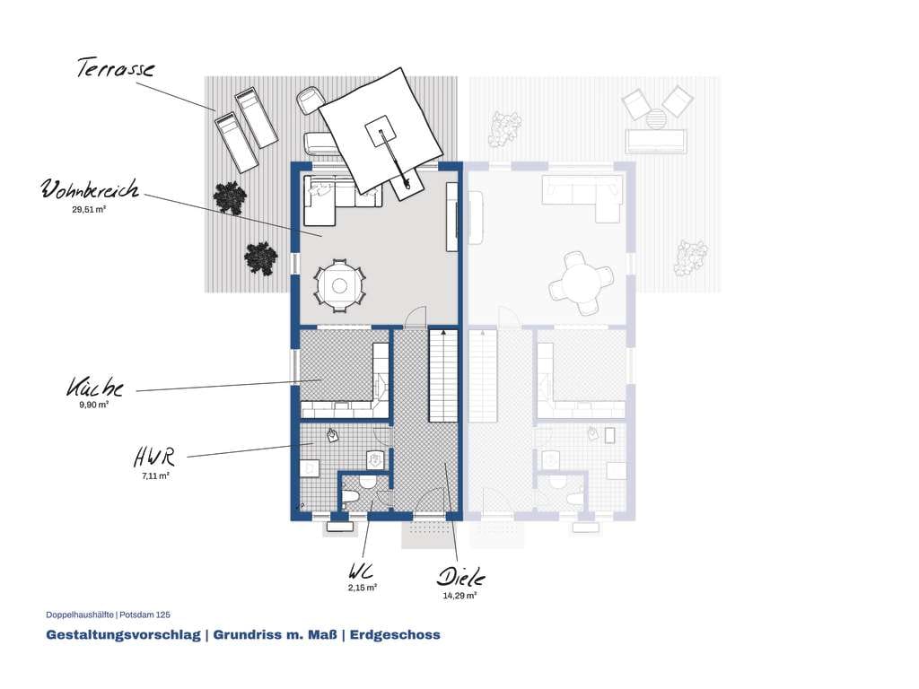 Immobilie in Roggentin - Doppelhaushälfte (125 m² Wfl.) - Ostseenah! - Bild 3