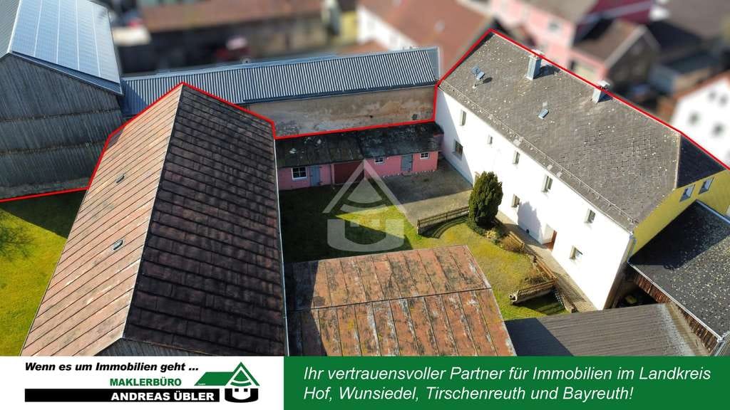 Immobilie in Thierstein - Vierseitenhof mit Scheune und viel Platz - Bild 0