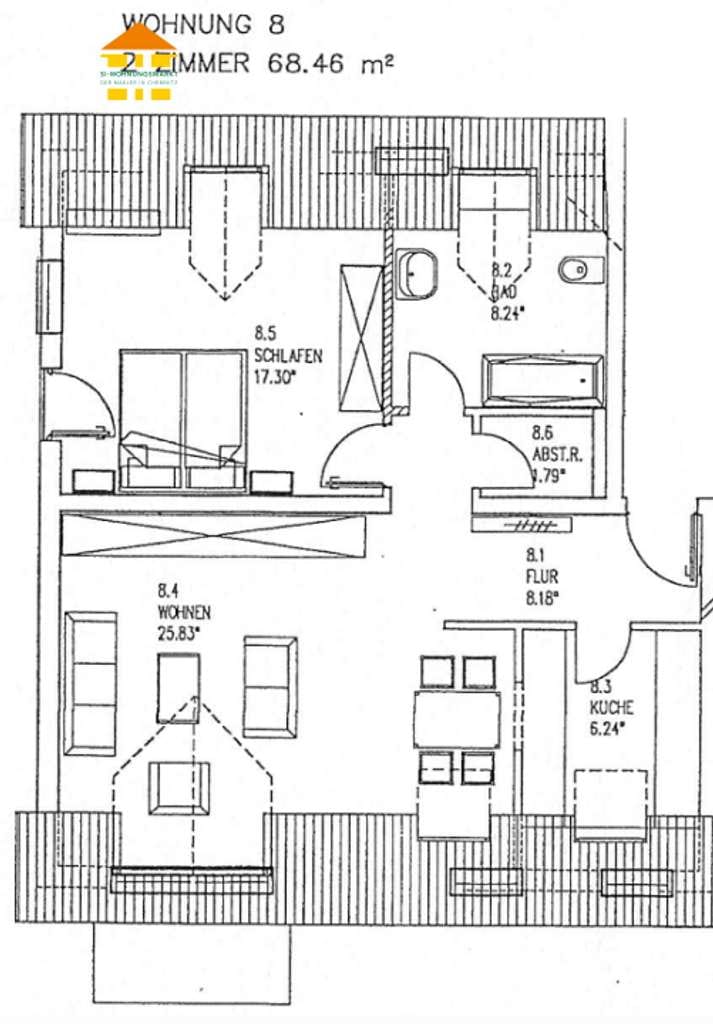 Immobilie in Hartenstein - Moderne, großzügige 2-Raum-Wohnung mit Tageslichtbad und Stellplatz: IHRE neue Kapitalanlage? - Bild 1