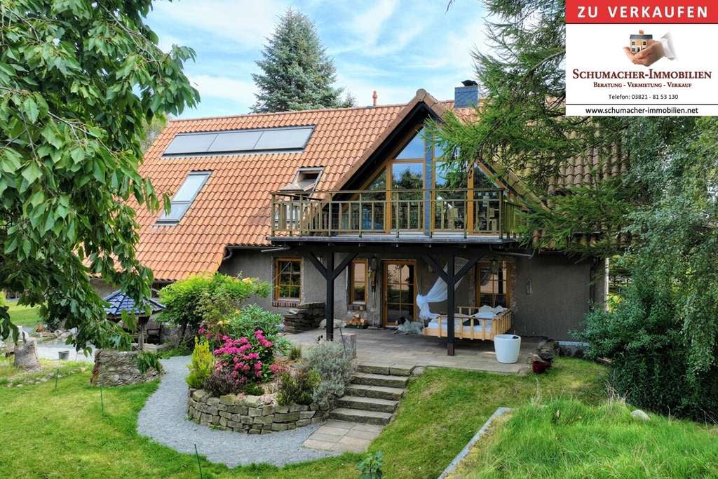 Immobilie in Broderstorf - Idyllisches Landhaus mit Einliegerwohnung & Erdsauna, Wohnen im Einklang mit der Natur Nahe Rostock! - Bild 0