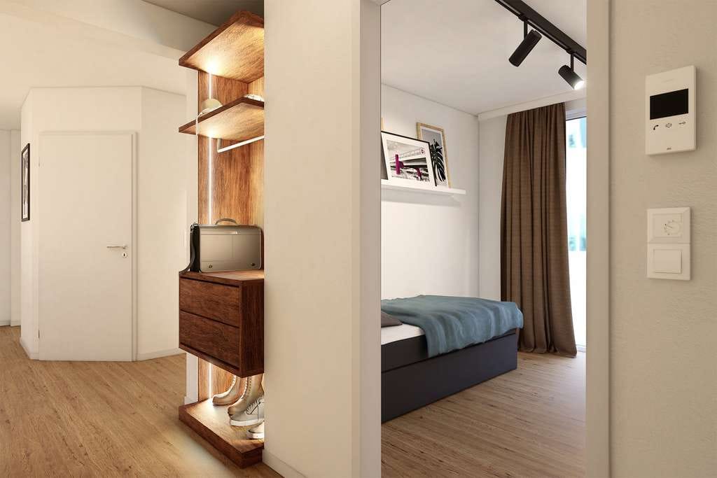 Immobilie in Oberding - 4-Zimmer-Wohnung mit Terrasse u. großem Garten / EH 40-QNG+ / AfA 5+5 % / barrierefrei - Bild 2