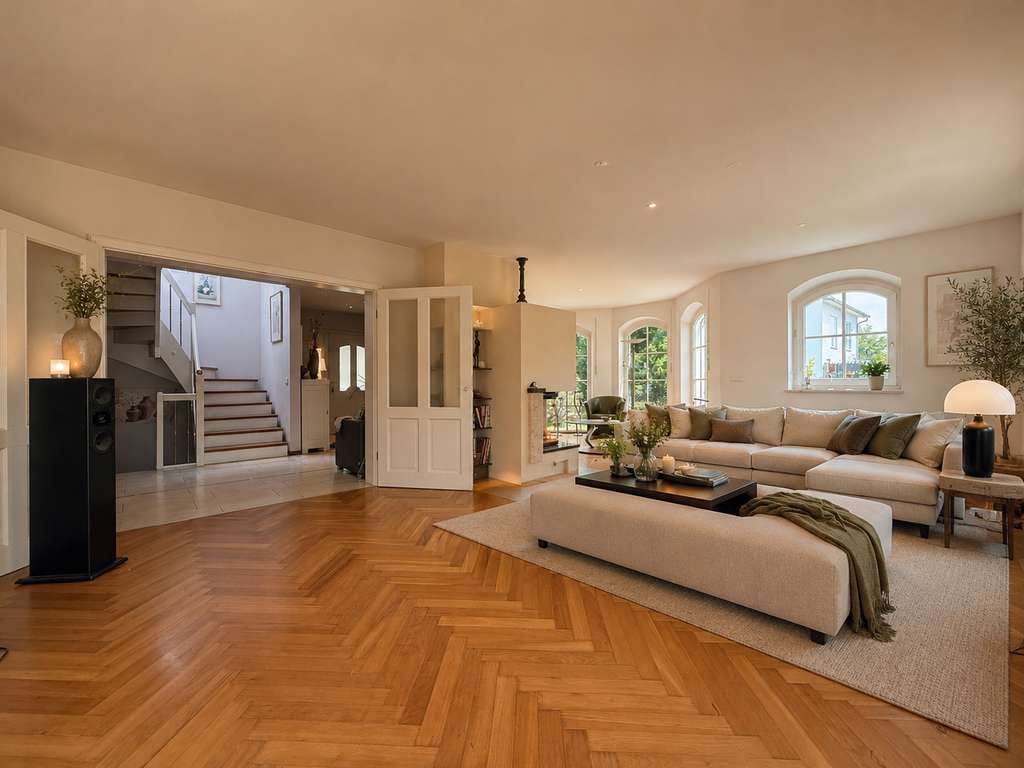 Immobilie in Erdweg - Sonniges Einfamilienhaus auf parkähnlichem Grundstück, Terr, Balk, Pool, Stellpl und Doppelgarage - Bild 4