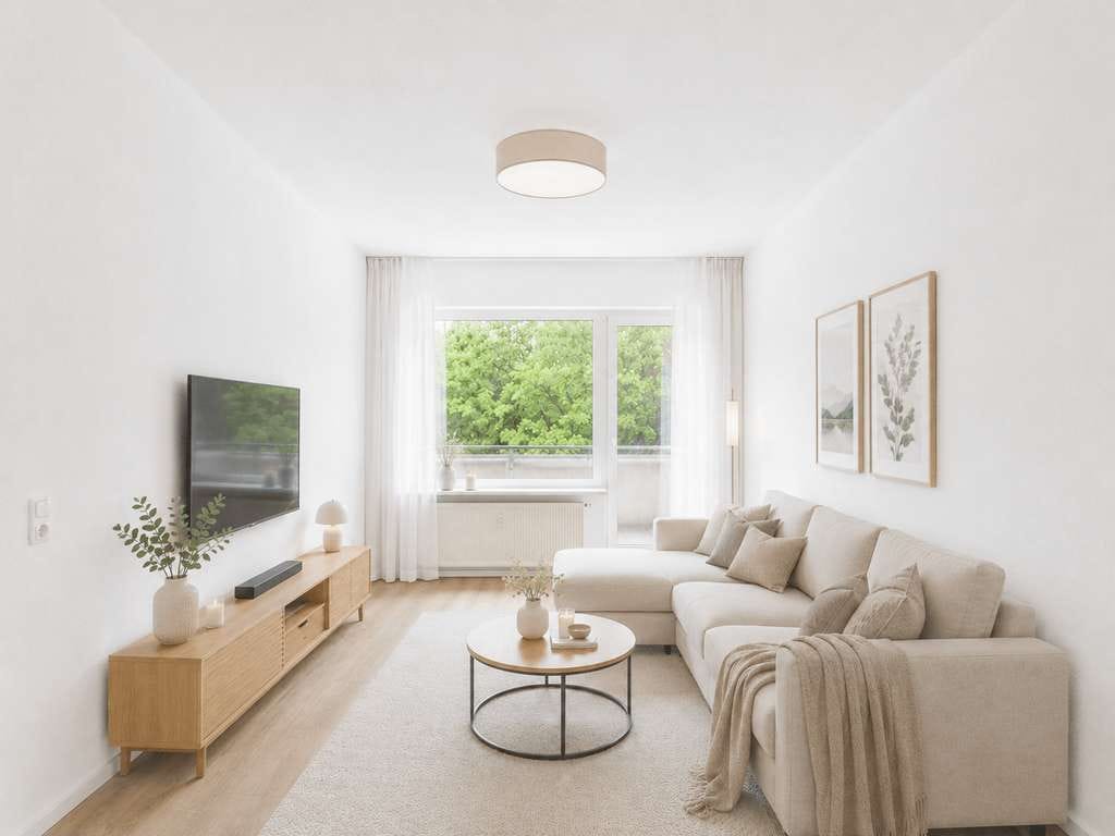 Immobilie in Burgdorf - Gepflegte 2-Zimmer-Wohnung mit Balkon und Blick ins Grüne in Burgdorf - Bild 1