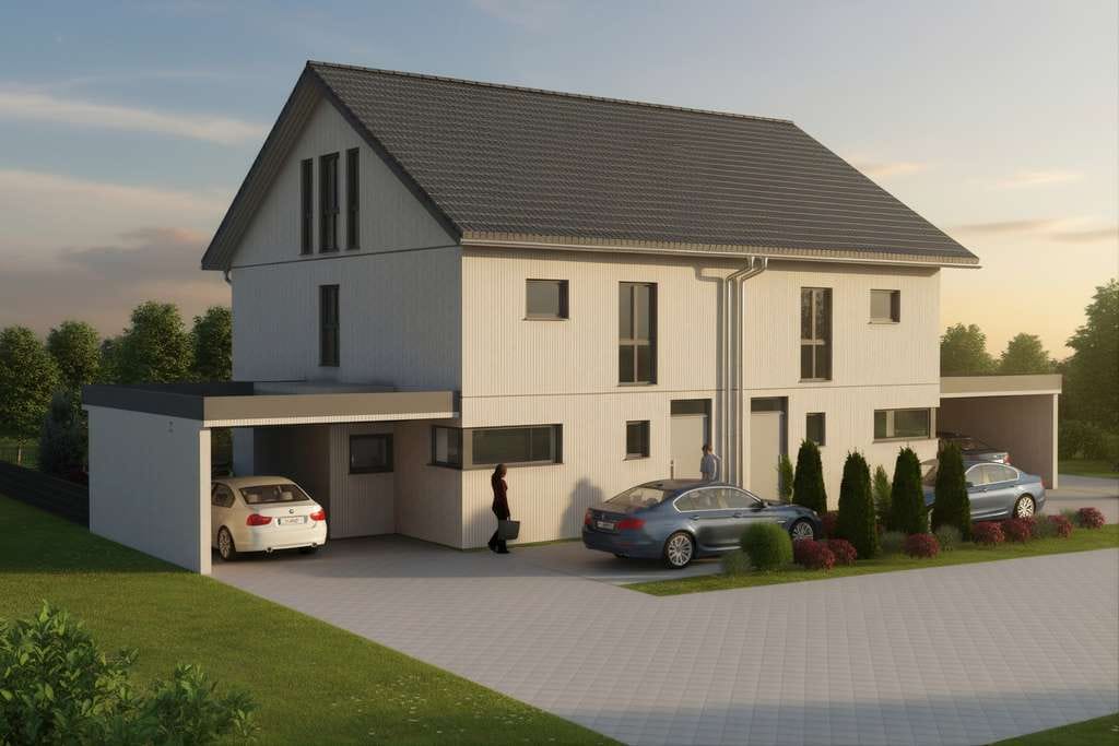 Immobilie in Buchbach - Traumhaftes Doppelhaus mit Garten – Platz für die ganze Familie! - Bild 1