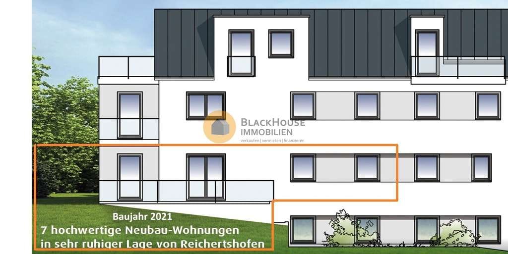 Immobilie in Reichertshofen - Baujahr 2021: grosse sonnige Gartenwohnung mit Einzelgarage und Stellplatz - Bild 1