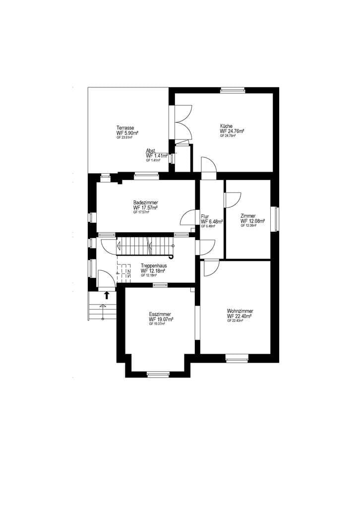 Immobilie in Lengerich - Altbauvilla mit schön viel Platz, großer Dachterrasse und Doppelgarage - Bild 3