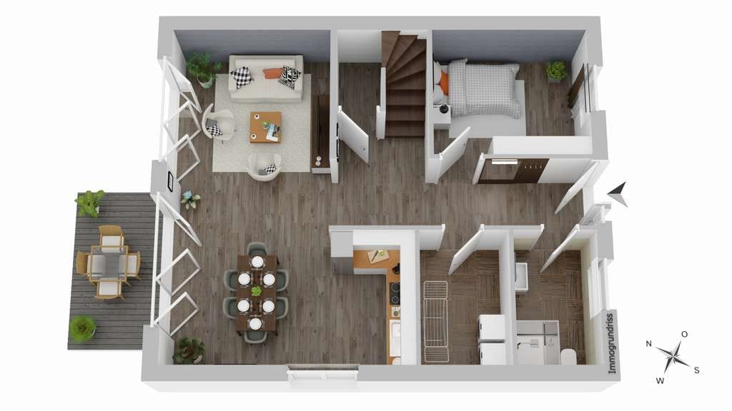 Immobilie in Kirchlinteln - Kirchlinteln | Moderne Neubau-Doppelhaushälfte in begehrter Wohnlage - Bild 4