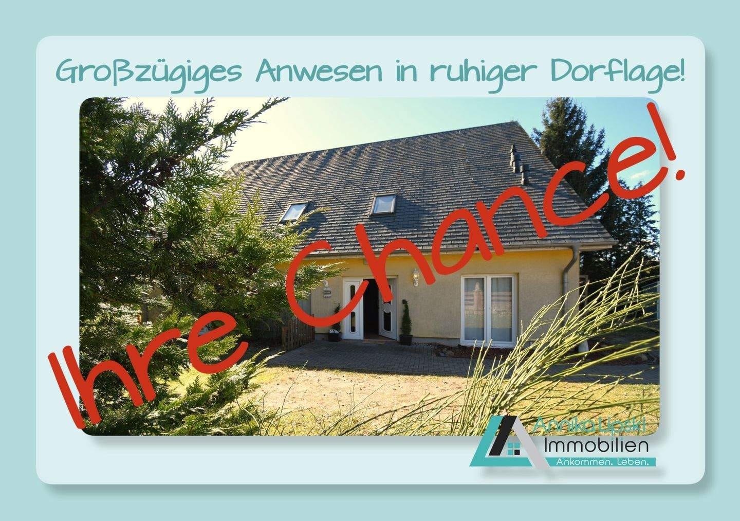 Immobilie in Gerswalde - Ihre Chance! - Uckermark - Großzügiges Anwesen in ruhiger Dorflage - Bild 0