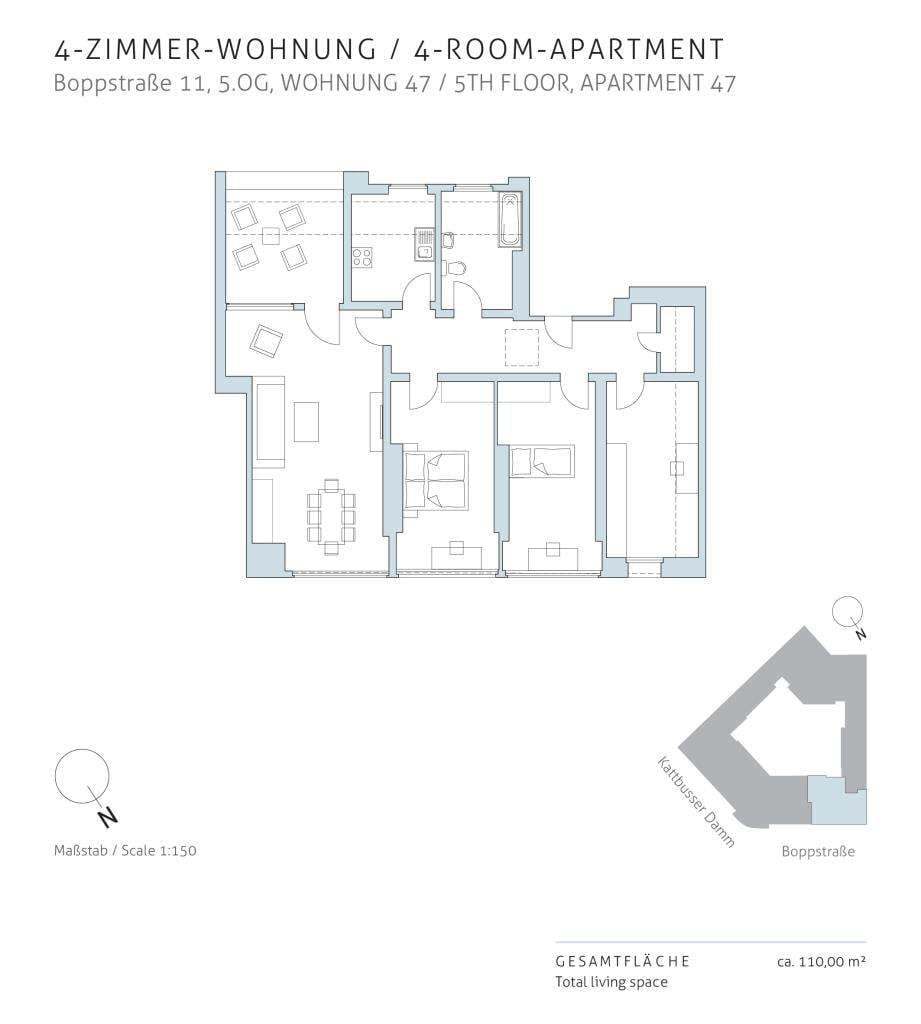Immobilie in Berlin - Erstattung der Erwerbsnebenkosten: Vermietete 4-Zimmerwohnung mit Balkon im Graefekiez Kreuzberg - Bild 4