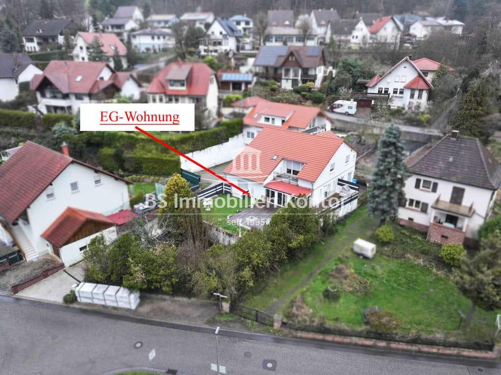 Immobilie in Dörrenbach - Dörrenbach! Großzügige EG-Wohnung mit Wintergarten, Garage, Garten und Terrasse in ruhiger Wohnlage! - Bild 0