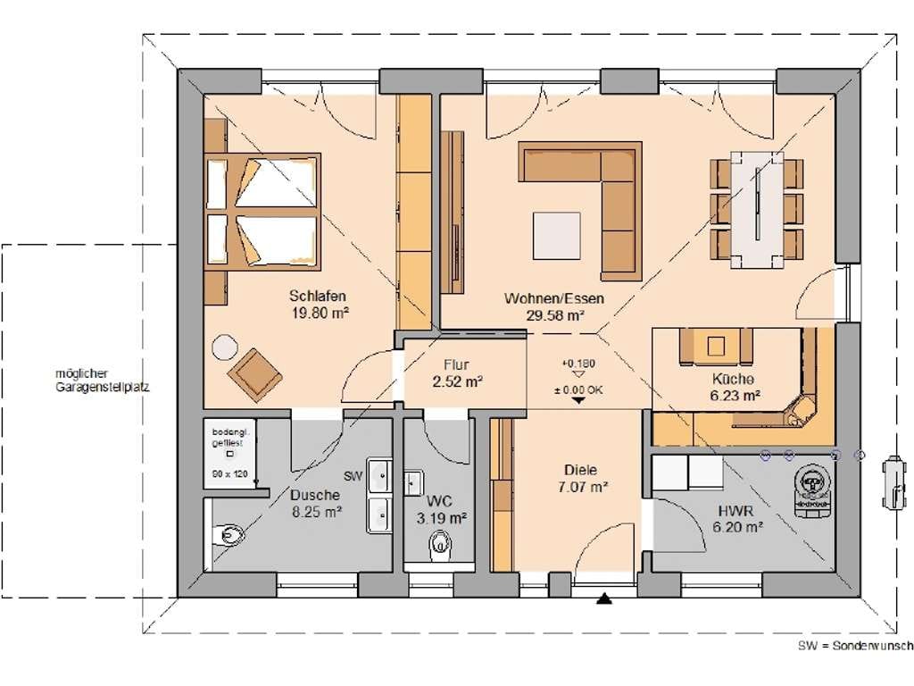 Immobilie in Horhausen - Klein bauen und großartig wohnen im Bungalow! - Bild 2