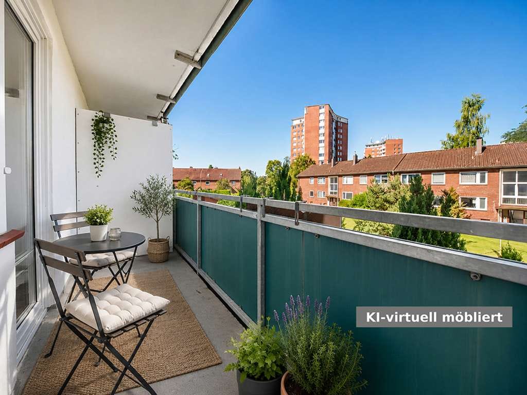 Immobilie in Elmshorn - 3D VIRTUAL TOUR - Einsteigerimmobilie, Eigentumswohnung mit Balkon in Elmshorn - Bild 1