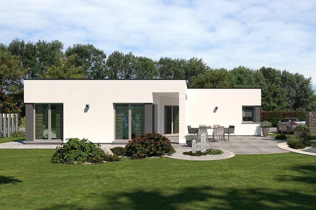 Immobilie in Oberleichtersbach - Individuell geplanter Bungalow - Nachhaltiges Wohnen in Oberleichtersbach mit allkauf - Bild 1