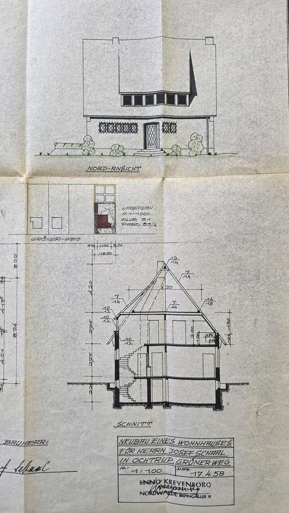 Immobilie in Ochtrup - Stilechtes Architektenhaus der 60er Jahre in absoluter Top Lage mit großem Garten in Südlage - Bild 1