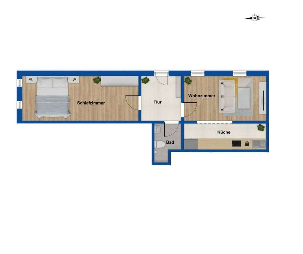 Immobilie in Owschlag - Owschlag: Vermietete 2-Zimmer-Eigentumswohnung mit Terrasse und Gartenanteil – zur Kapitalanlage - Bild 4