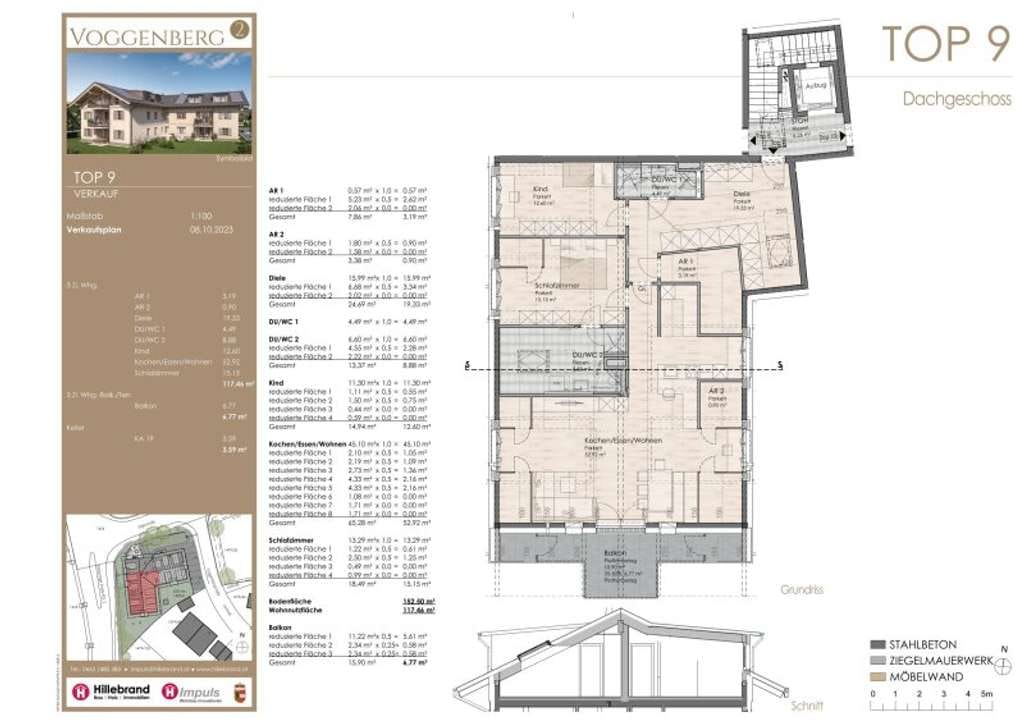 Immobilie in Saaldorf-Surheim - Exklusive 3-Zimmer-Dachgeschosswohnung Top 9 - Bild 1