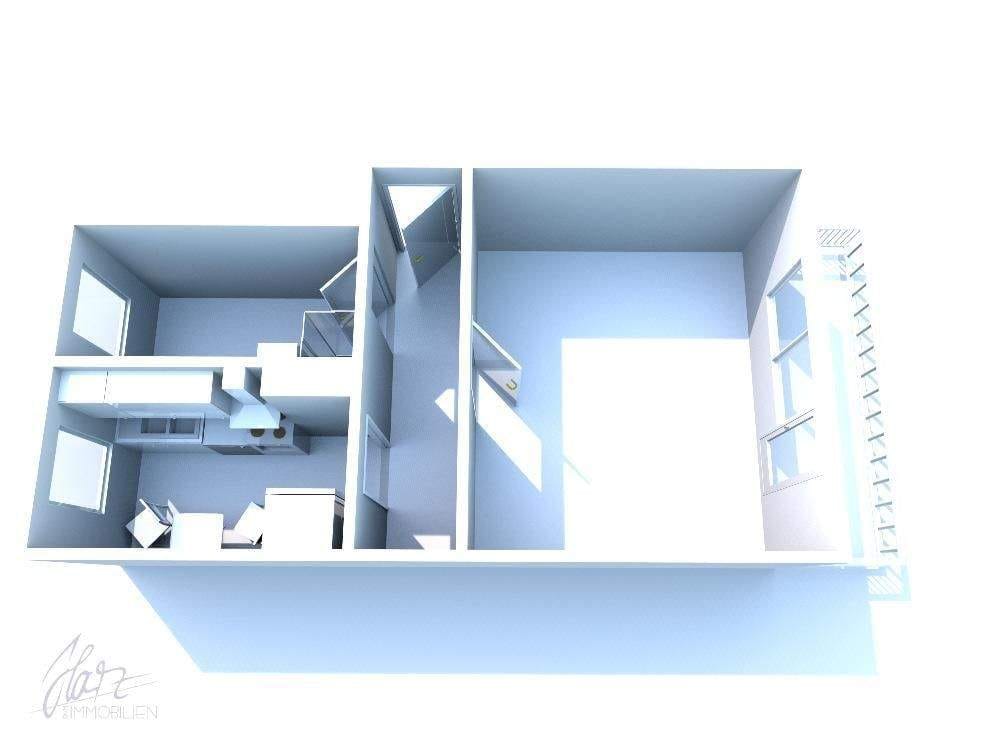 Immobilie in Wülknitz - ***AB SOFORT ZU VERKAUFEN*** 1-Raumwohnung mit großzügigem Balkon, Einbauküche und Tageslichtbad mit Dusche - Bild 1