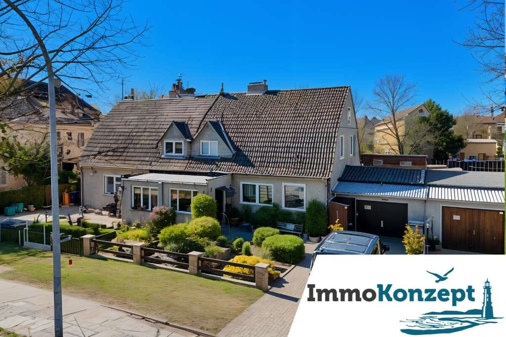 Immobilie in Anklam - DHH mit ca. 144m² Wfl., 473m² Grdst, Garten, Nebengelass, Garage & Keller in der Hansestadt Anklam! - Bild 0