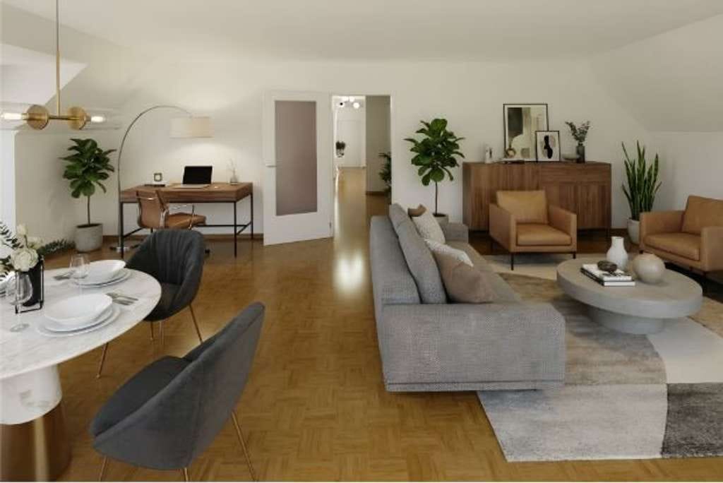 Immobilie in Gersthofen - Exklusive, großzügige 3-Zimmer-Dachterrassenwohnung mit zusätzlicher Loggia in Gersthofen - Bild 1