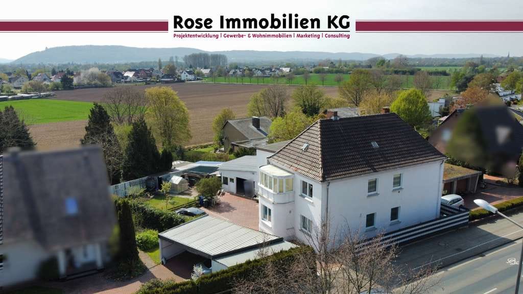 Immobilie in Minden - Großzügiges Zweifamilienhaus mit Weitblick in Minden - Bild 0