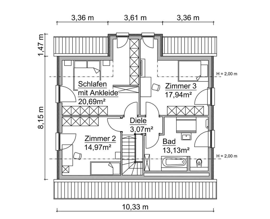 Immobilie in Wulften am Harz - MODERN UND GROSSZÜGIG! Ihr Einfamilienhaus mit Frontspieß - Bild 4