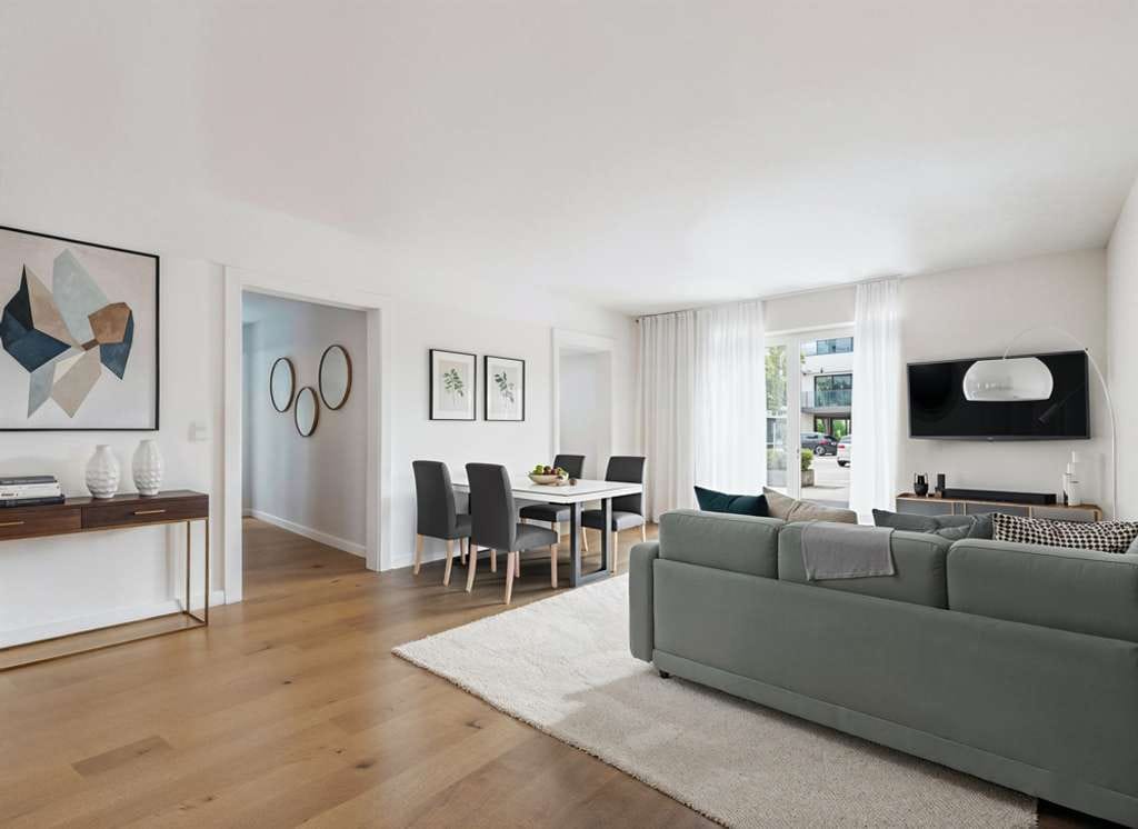 Immobilie in Ascha - EH40 mit QNG Plus – Heller Wohnkomfort mit Südbalkon - Kompakte Neubau 3-Zi-Wohnung mit Tiefgarage - Bild 3