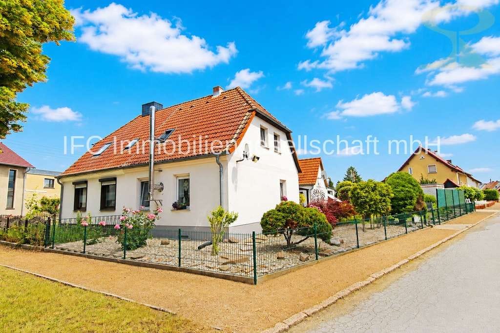 Immobilie in Südliches Anhalt - Doppelhaushälfte mit überdachter Terrasse, Pool, Garage und vielen Extras in Edderitz - Bild 0