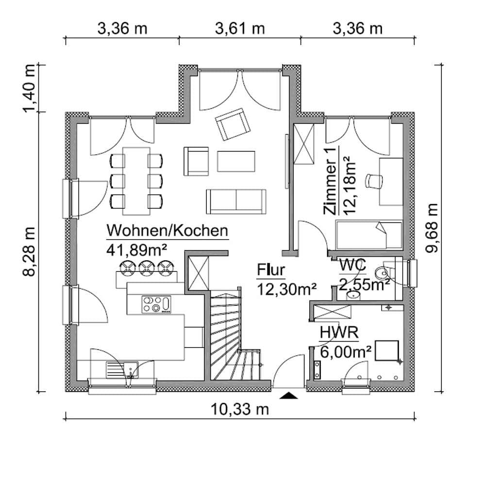 Immobilie in Heidgraben - Modernes KFW 40 ScanHaus mit Grundstückshinweis in Heidgraben - Bild 1