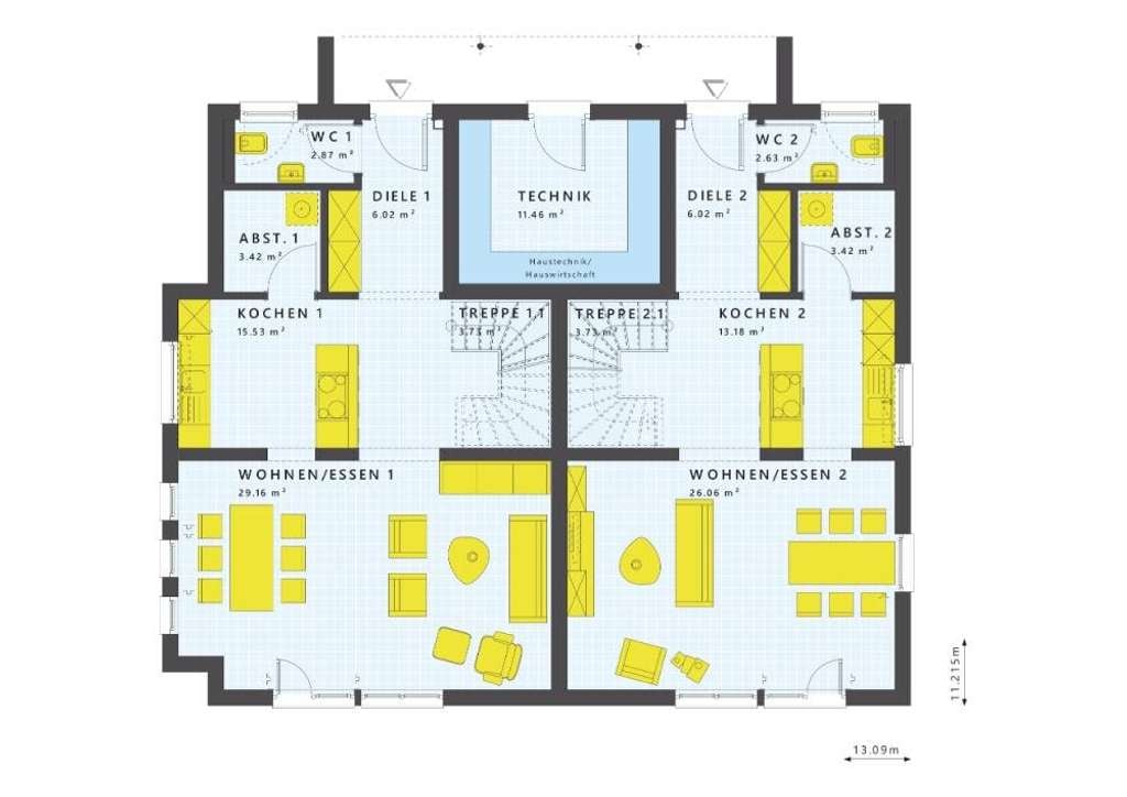Immobilie in Waldachtal - INKLKUSIVE GRUNDSTÜCK! Doppeltes Glück: Effizientes Zweifamilienhaus planbar nach Ihren individuelle - Bild 1