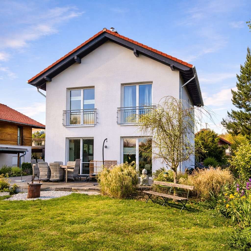 Immobilie in Thaining - Modernes Familienhaus im Grünen – Bergblick & große Terrasse | Nähe Landsberg & Ammersee - Bild 0