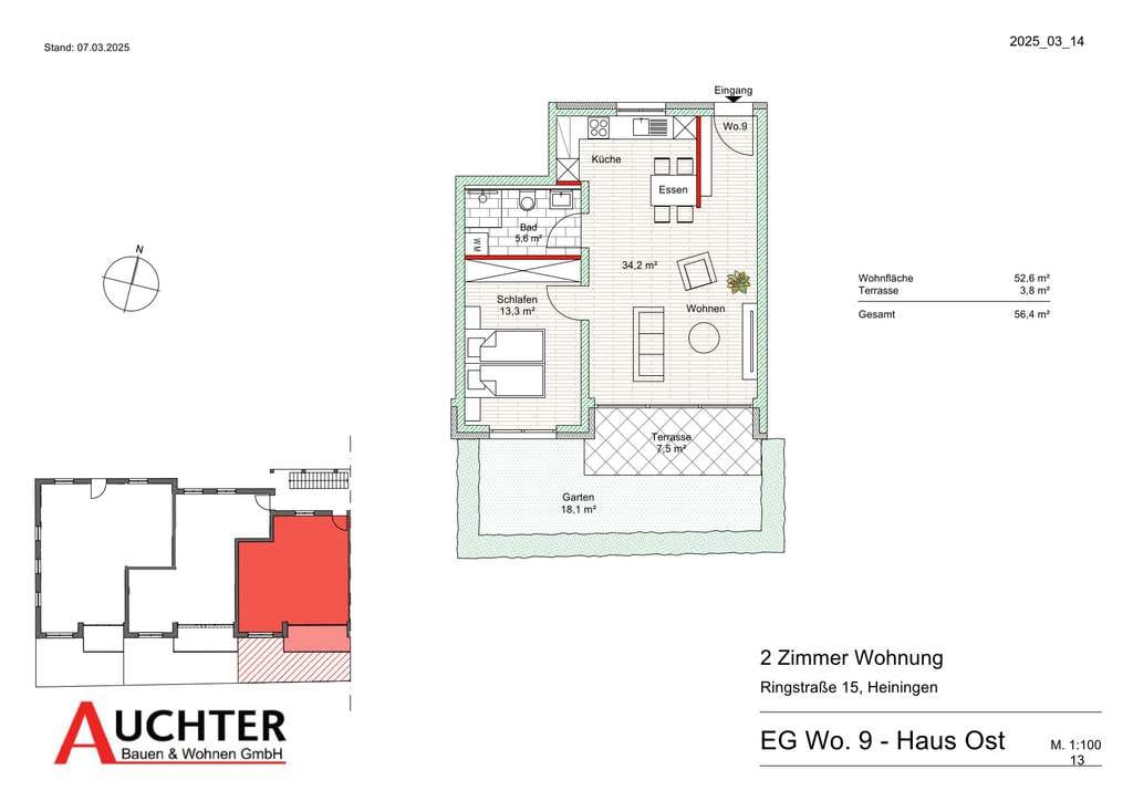 Immobilie in Heiningen - Kap.-Anleger  aufgepasst! 2 Zi-Wo im EG mit Terrasse und Garten (Wo 09) - Bild 2