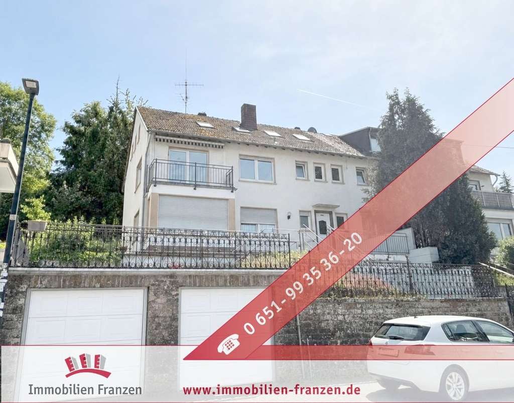 Immobilie in Trier - Dreifamilienhaus in Trier-Olewig: Garten, 2 Garagen, voll unterkellert - Bild 0