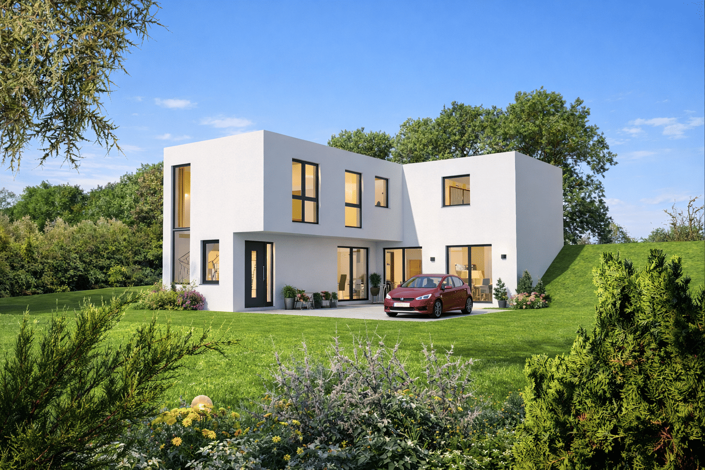 Immobilie in Walzbachtal - Walzbachtal – Einfamilienhaus in schönster unverbaubarer Naturlage - Bild 2