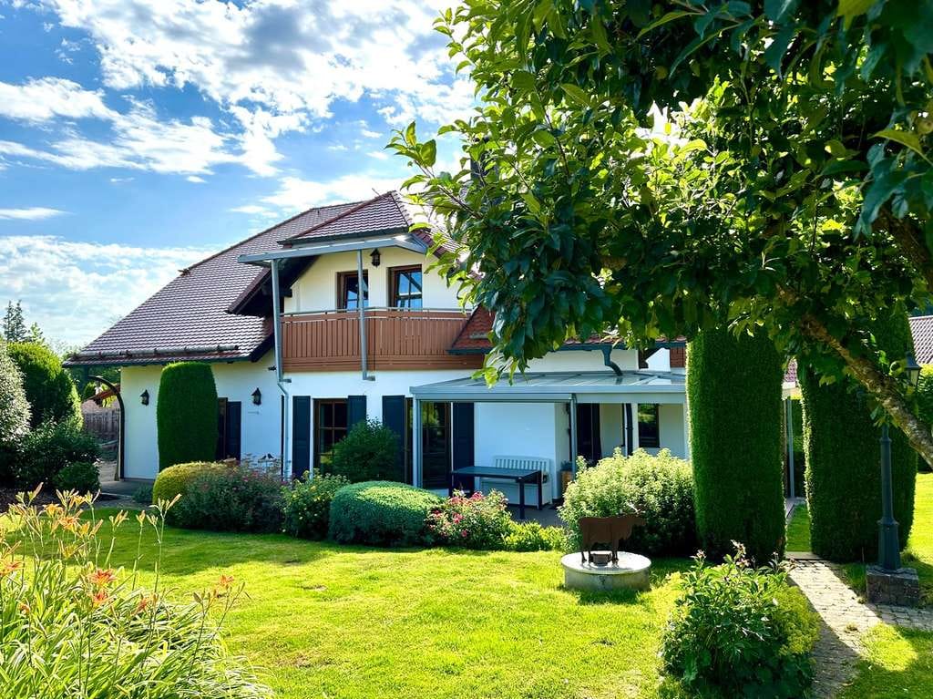 Immobilie in Osterberg - Leben, wo andere entspannen: Traumhaus im Grünen mit Doppelgarage - Bild 1